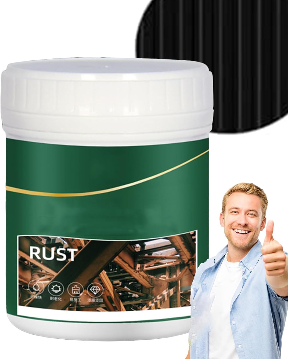 Rust Conversion Primer Black 500g Water-Based Metal Paint