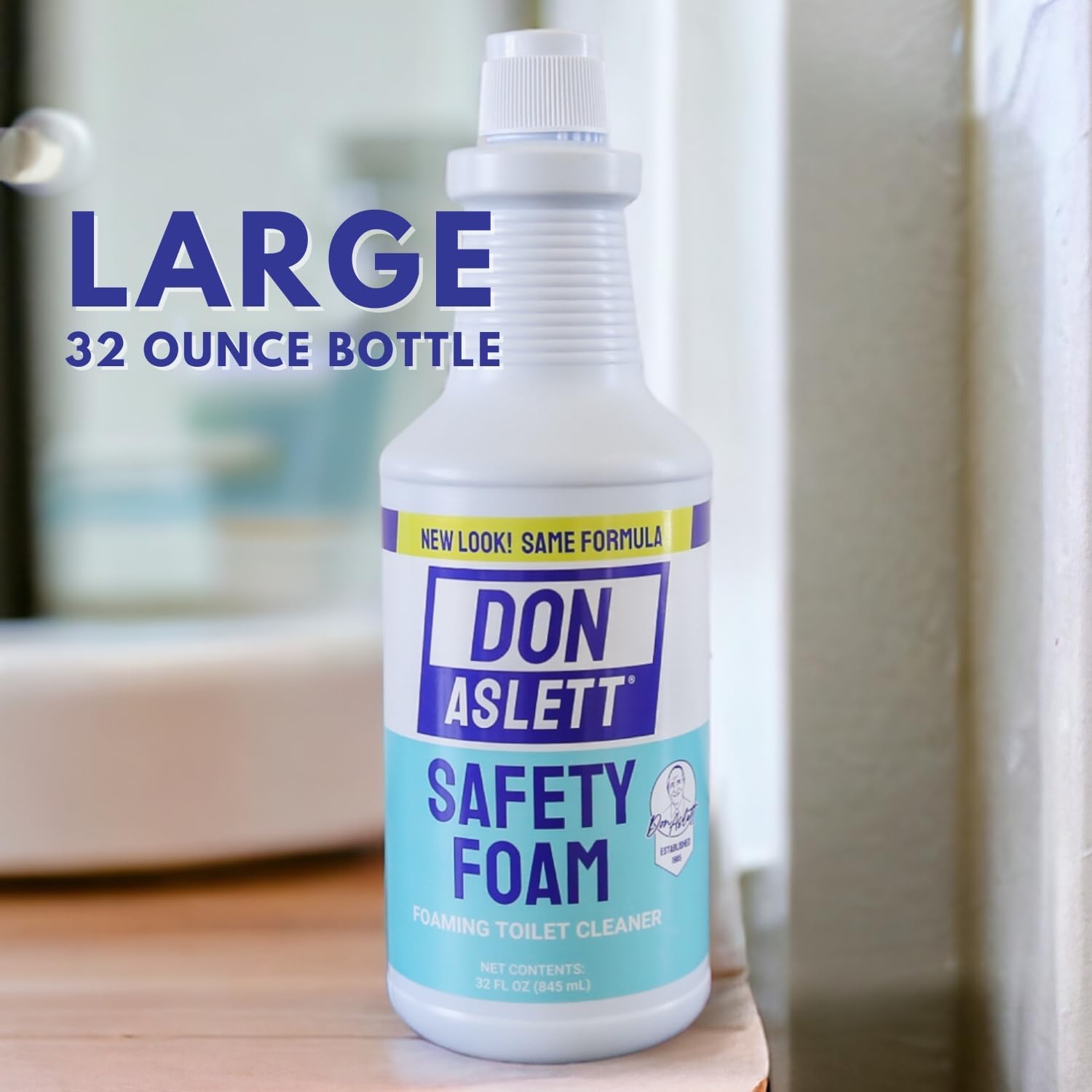 Don Aslett Toilet Bowl Cleaner Set with Foam and Mop