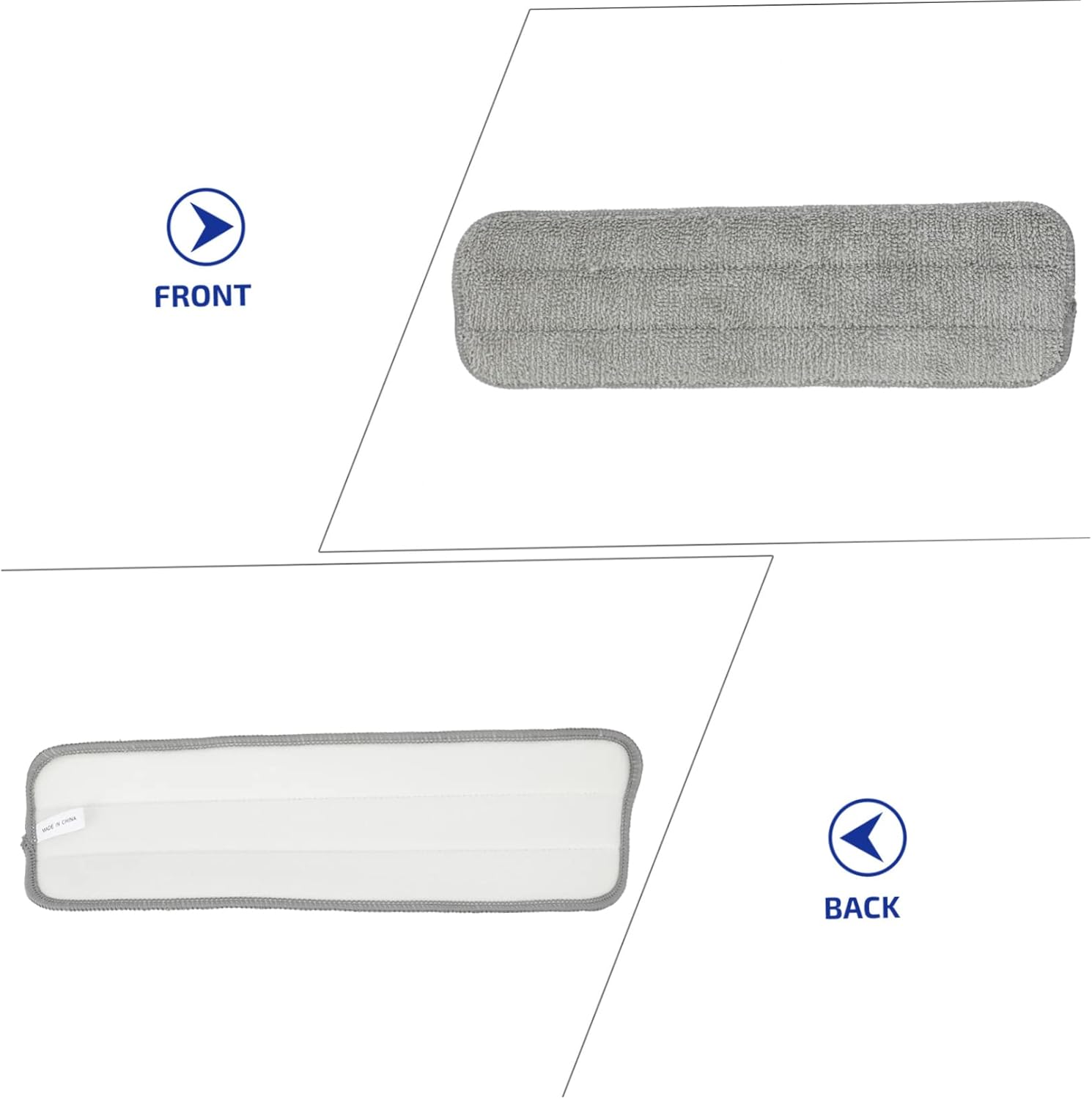 Minkissy 5-Pack Washable Dust Mop Pads for Commercial Use