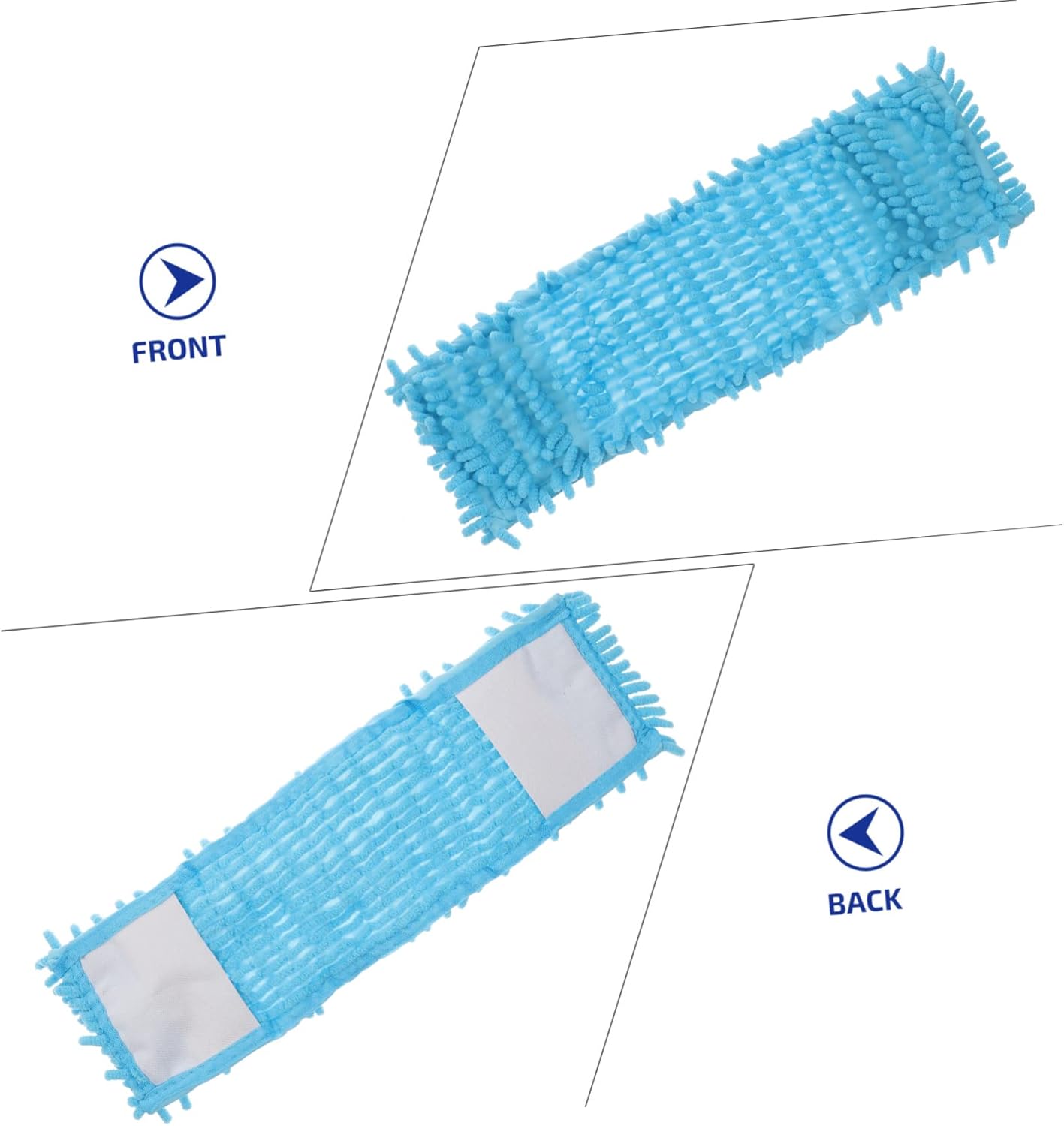 Ipetboom 2pcs Blue Mop Cloth Replacement 1