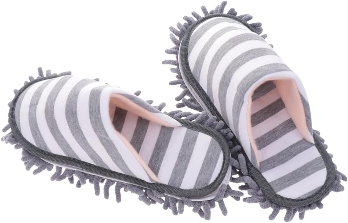 Minkissy Chenille Floor Clean Slippers Washable Mopping Covers