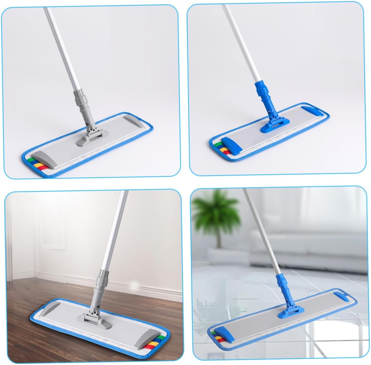 PACKOVE 3pcs Washable Mop Head Refills for Tile and Marble Cleaning