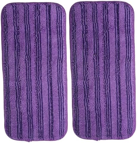 2pc Microfiber Mop Pads for Reusable Cleaning Cloth on Hard Floors