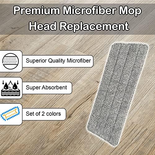 Replacement Microfiber Mop Heads Set of 2 2 Packs