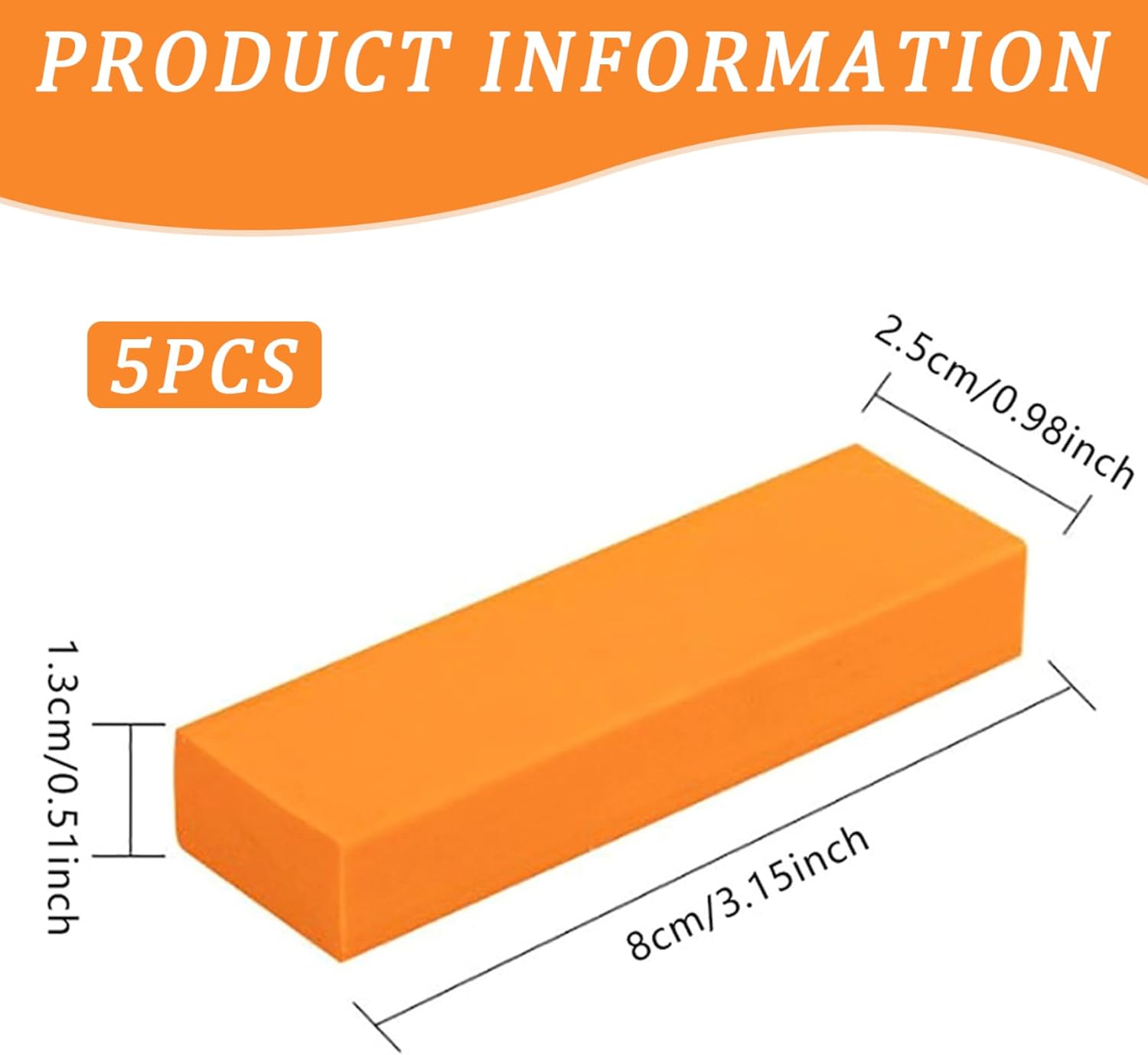 Stainless Steel Scratch Remover 5PCS Reusable Rubber Rust Eraser