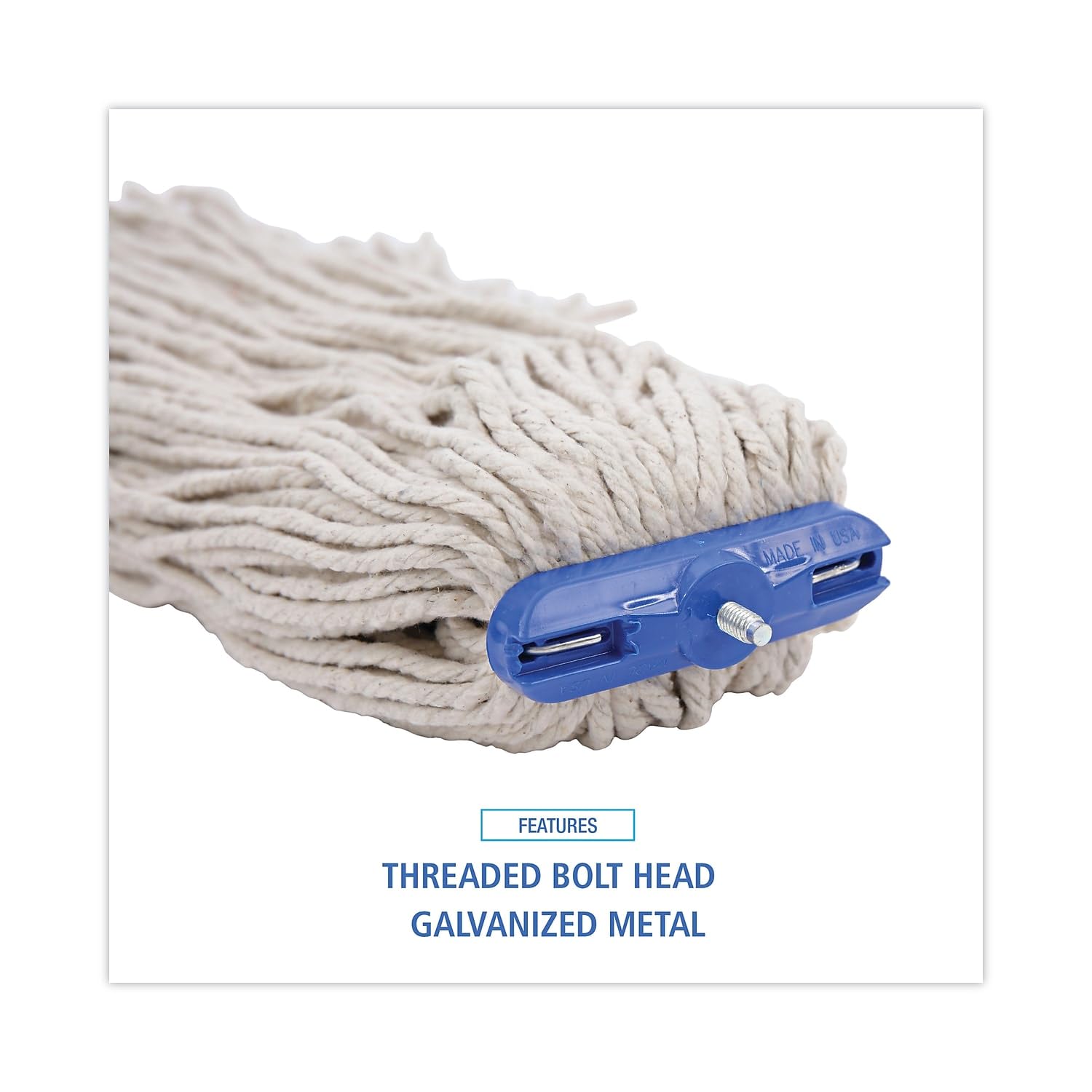 Boardwalk BWK724CCT 24 oz Cotton Wet Mop Head - White 12Carton