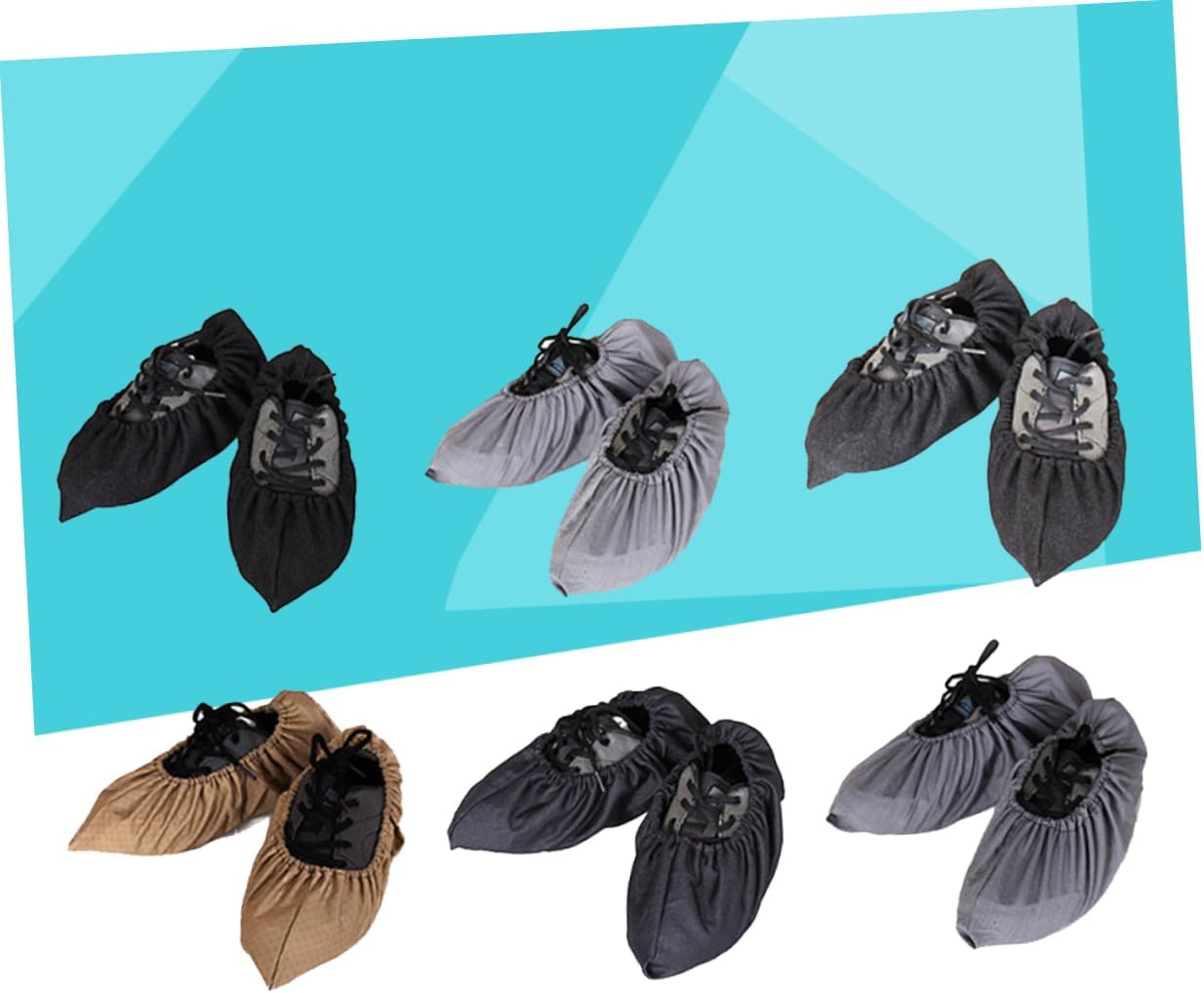 PACKOVE Mopping Shoes Cover 1 Pair Non-Slip Cleaning Shoes for Home