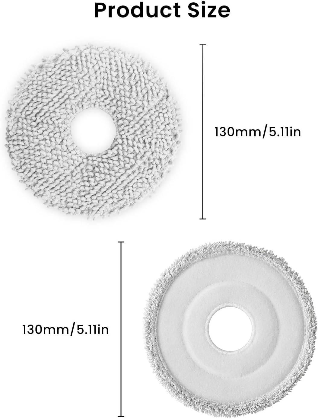 Rrochio Replacement Mop Pads for Dreame Vacuums
