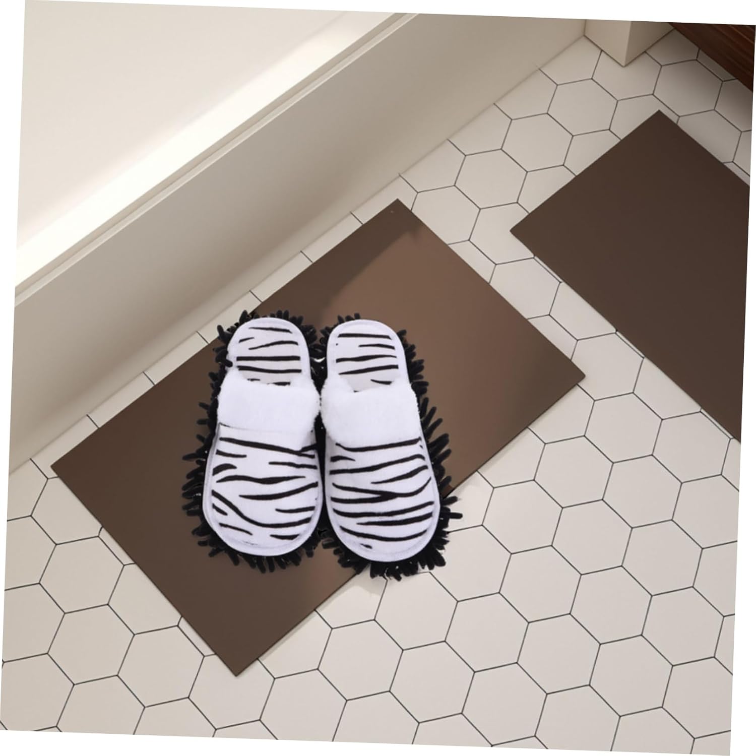 Minkissy Detachable Mop Slippers for Women