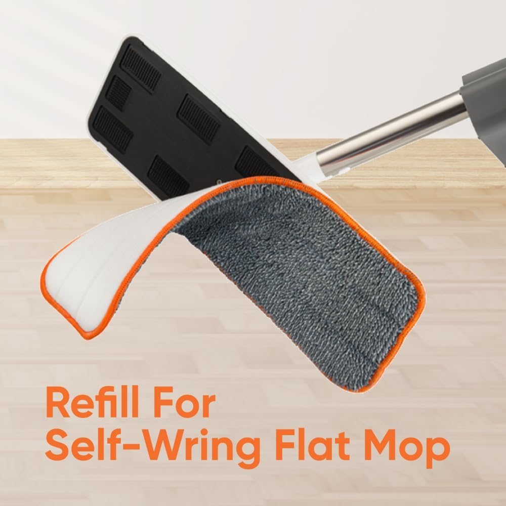 Superio Microfiber Mopping Pad - 8 x 45 Reusable Streak-Free