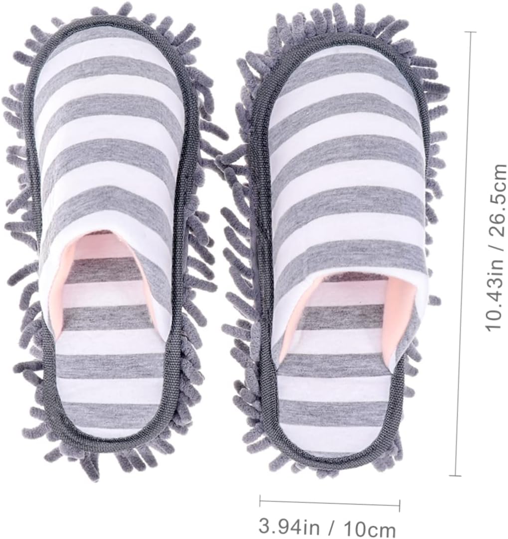 Minkissy Chenille Floor Clean Slippers Washable Mopping Covers