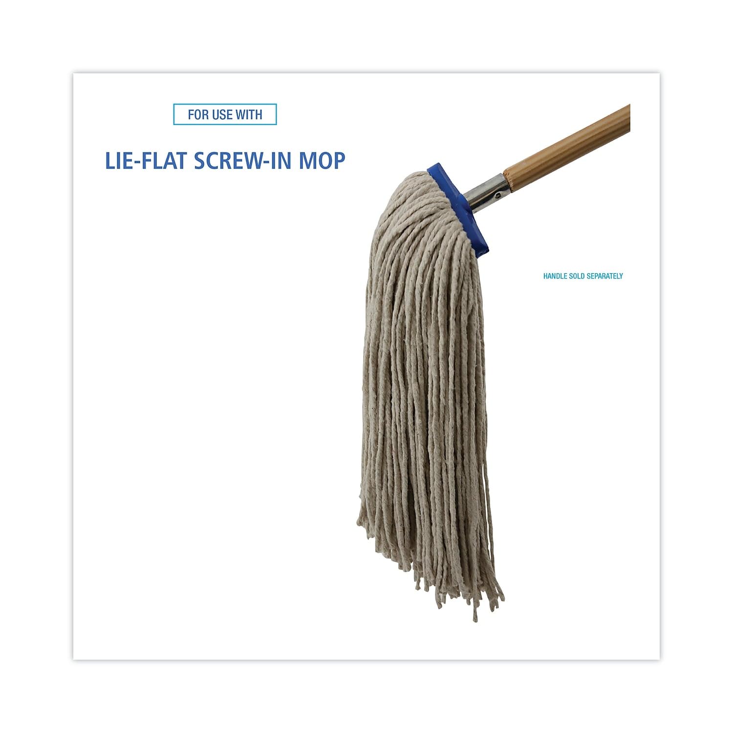 Boardwalk BWK724CCT 24 oz Cotton Wet Mop Head - White 12Carton
