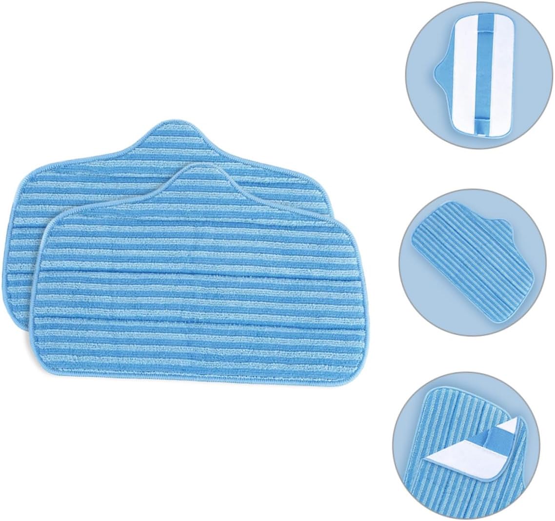 2pcs Microfiber Mop Pads for Efficient Floor Cleaning