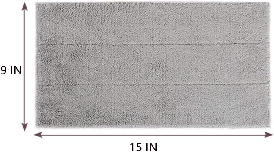 YOUSHANGJIA Heavy Duty Microfiber Mop Refill Pads 6-Pack 15 Inch Gray