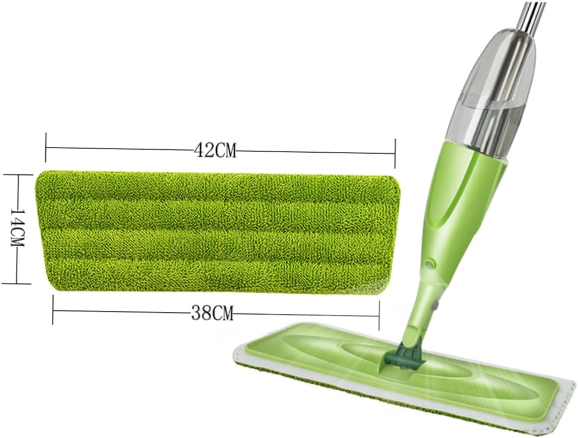 PACKOVE 3Pcs Spray Mop Cloth Replacement Durable Microfiber Mop Heads Red Blue Green
