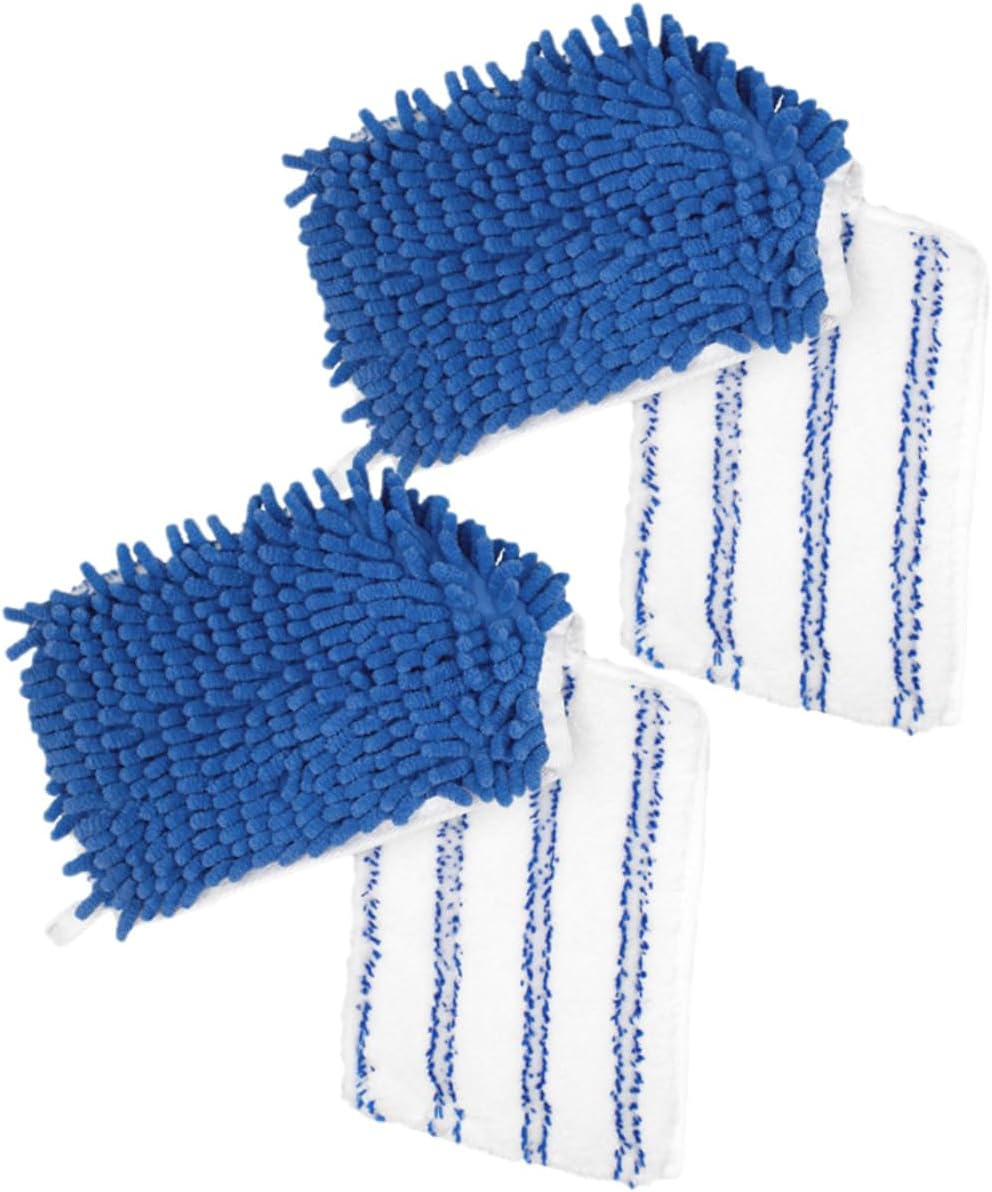 2pcs Chenille Mop Pads Refill Ultra-Fine Microfiber Replacement Heads