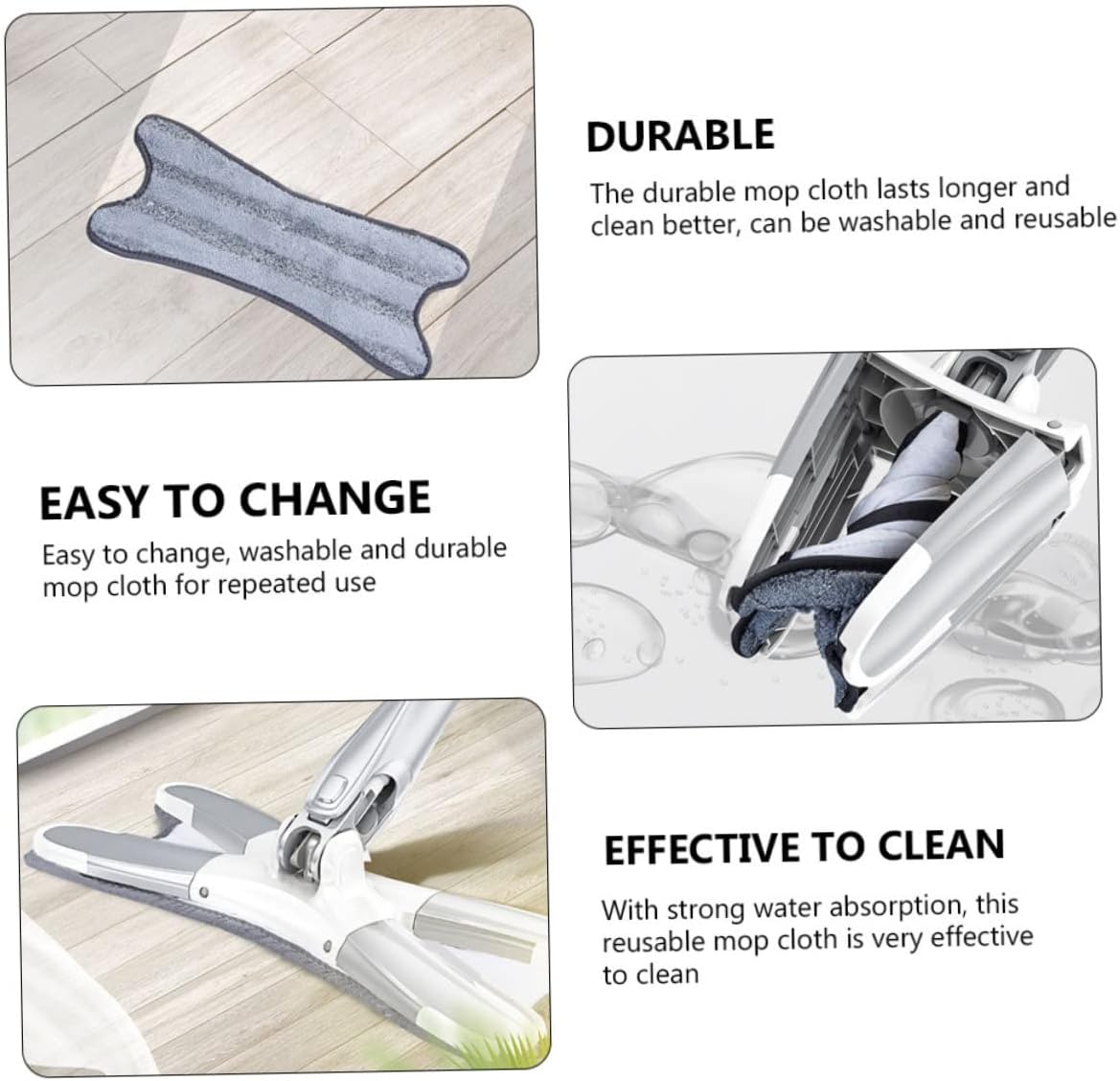 Ipetboom Multi-Purpose Microfiber Mop Cloth 1