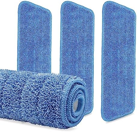 3Pack Microfiber Mop Replacement Heads for Deep Cleaning
