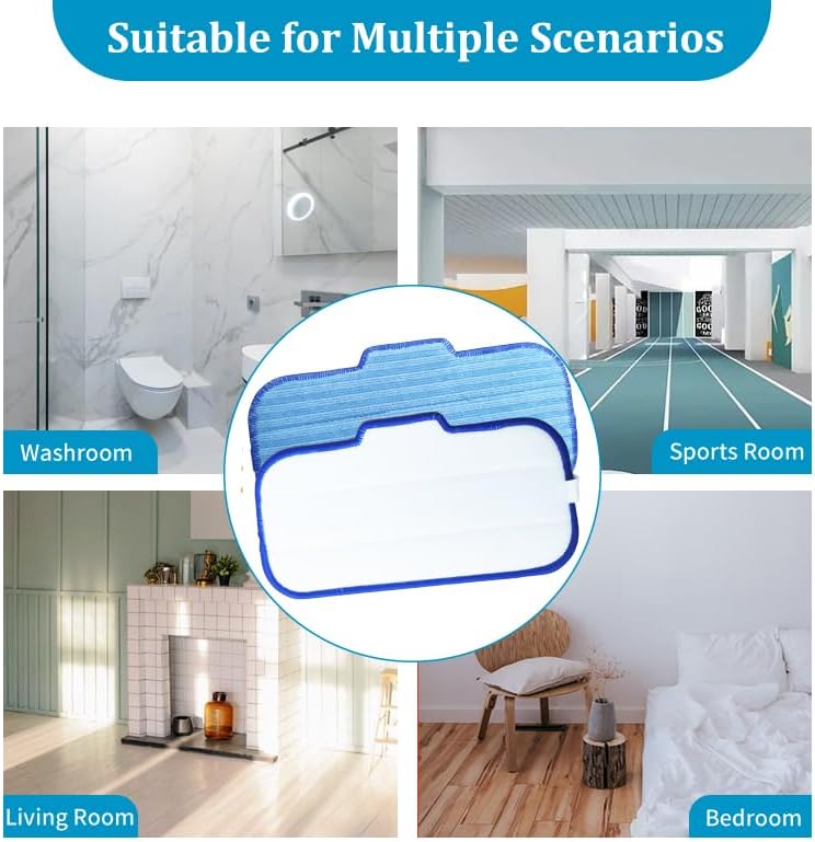 4 Pack Steam Mop Pads Replacement for Newbealer NC603C NC602N Mop Cleaner