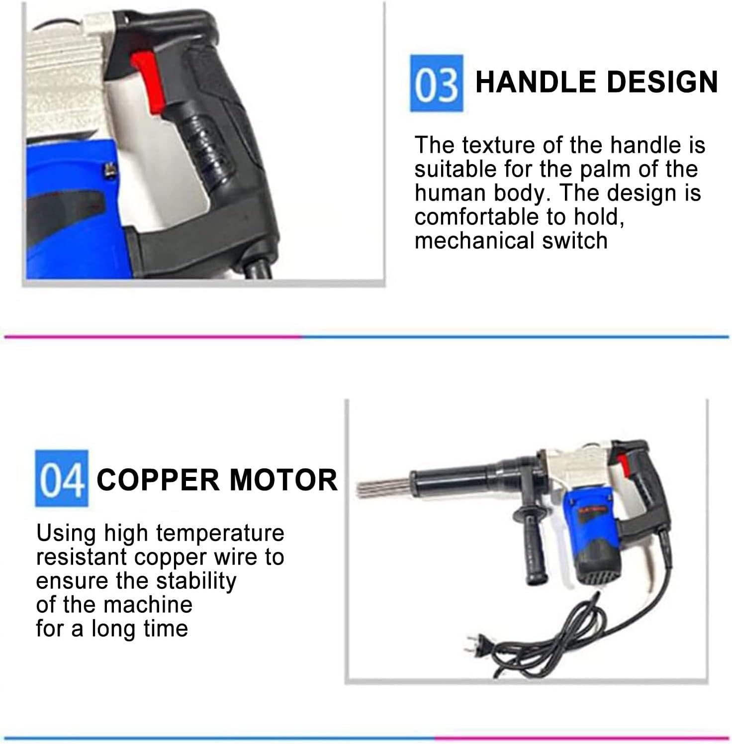 TBANVOO 220V110V Electric Needle Scaler
