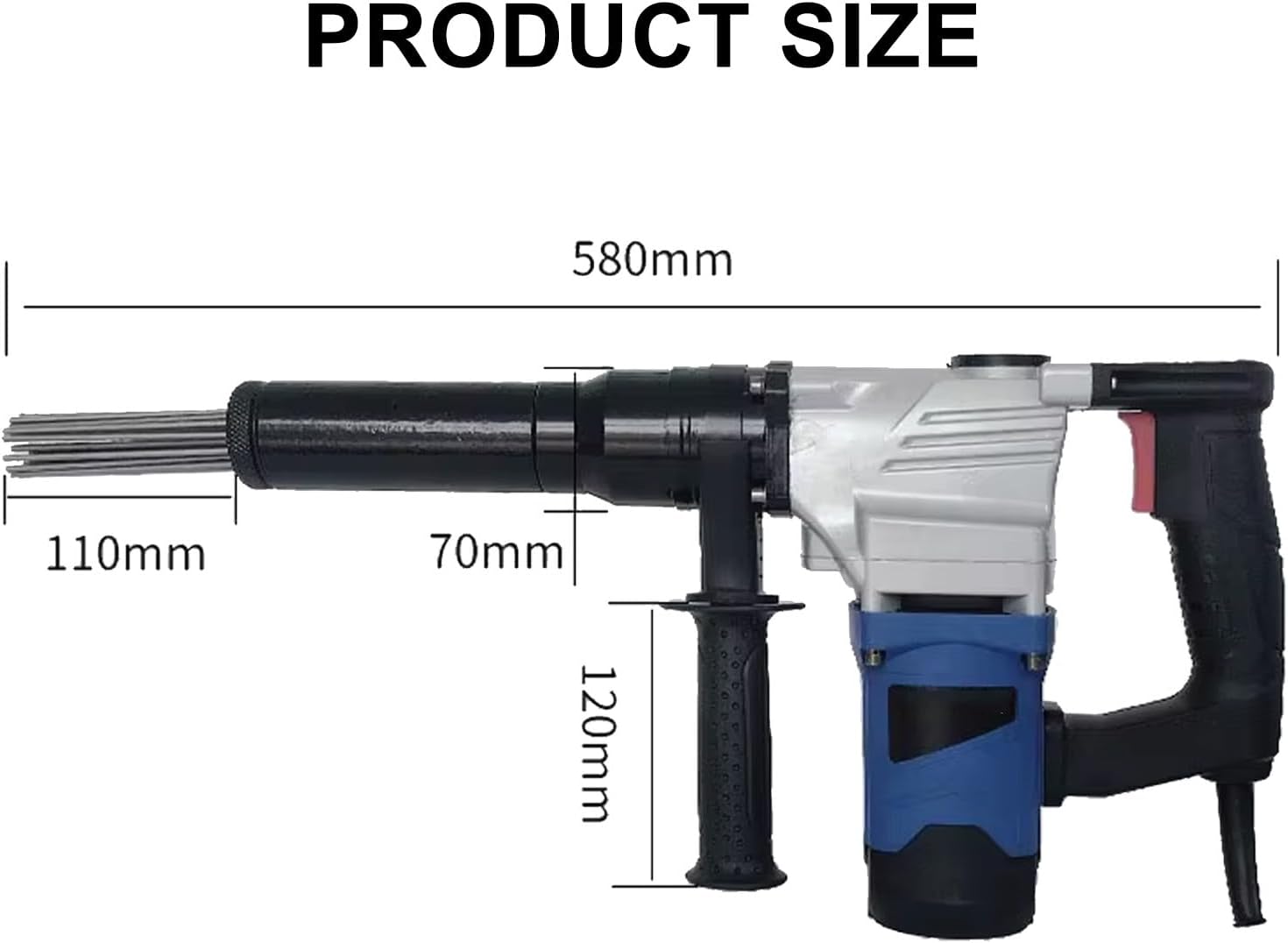 110V 220V Electric Needle Scaler with 1100W Motor