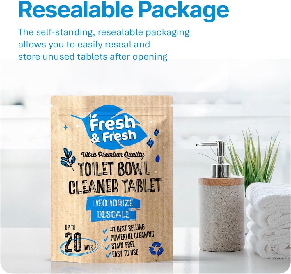 Fresh Fresh Toilet Bowl Cleaner Tablets 10-Pack 2-3 Week Lasting