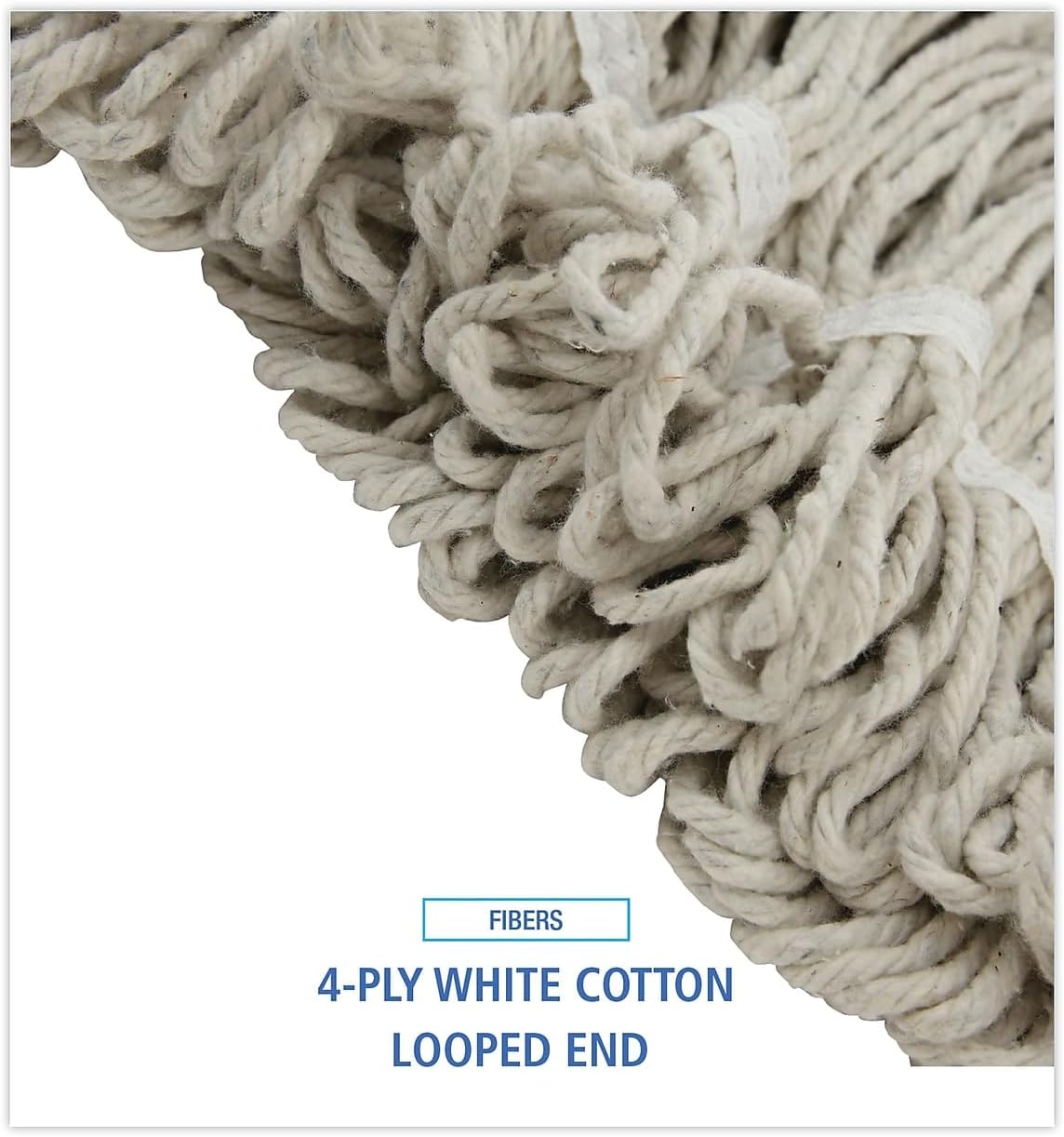 Unisan 424CCT Pro Loop Web Wet Mop Head 24oz White 1