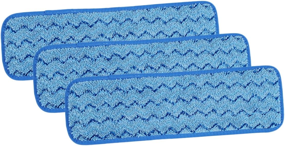 3pcs Microfiber Mop Pads for Wet Dry Cleaning Hardwood Floor