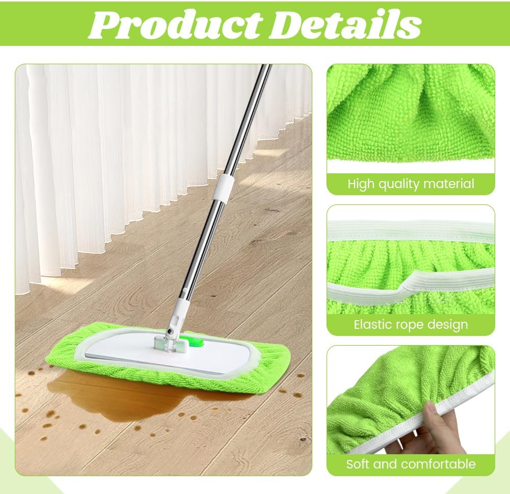 Stankey Up 4-Pack Microfiber Mop Pads for Swiffer Sweeper