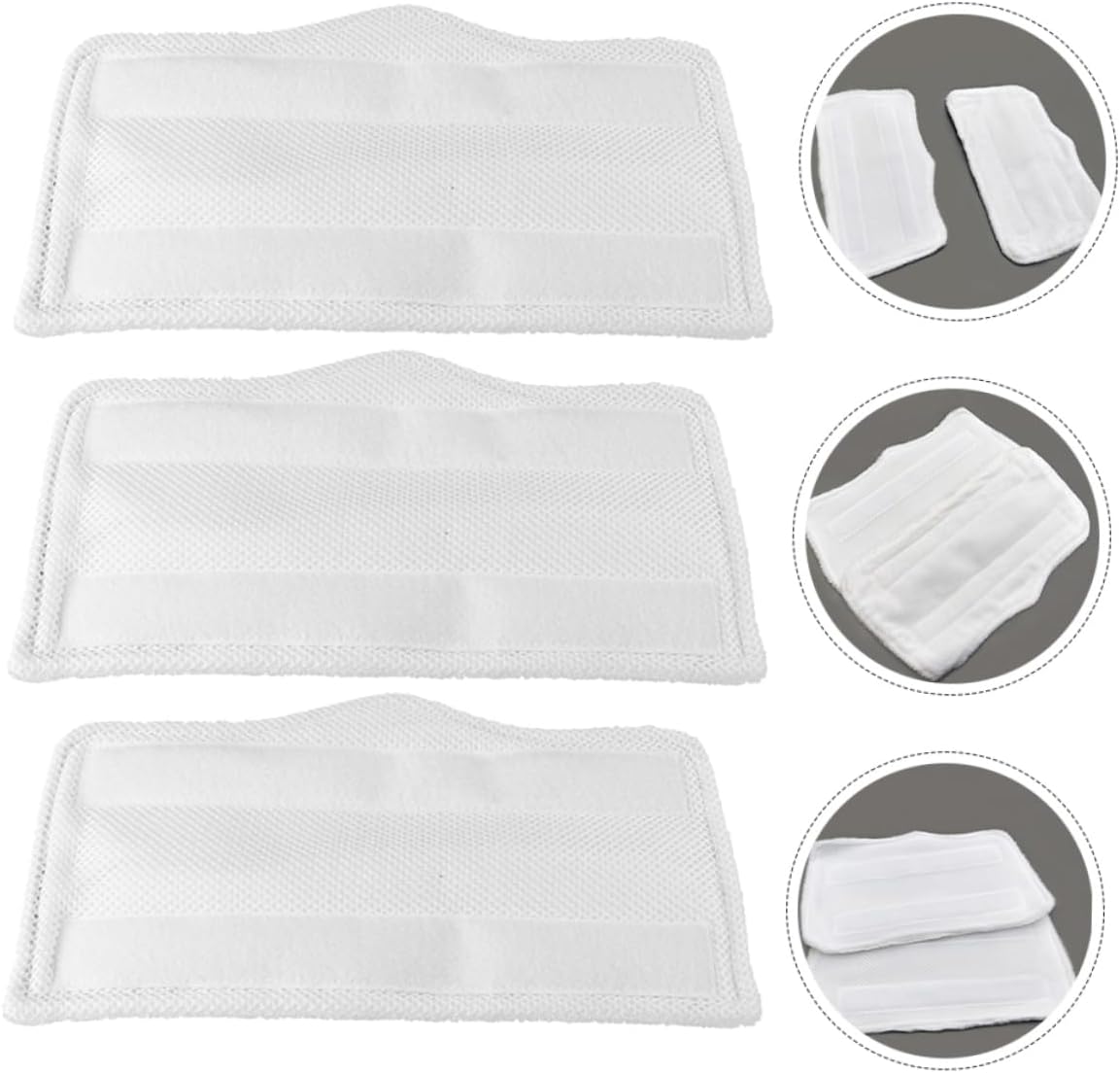 3pcs Washable Microfiber Steam Mop Pads for Shark Compatible