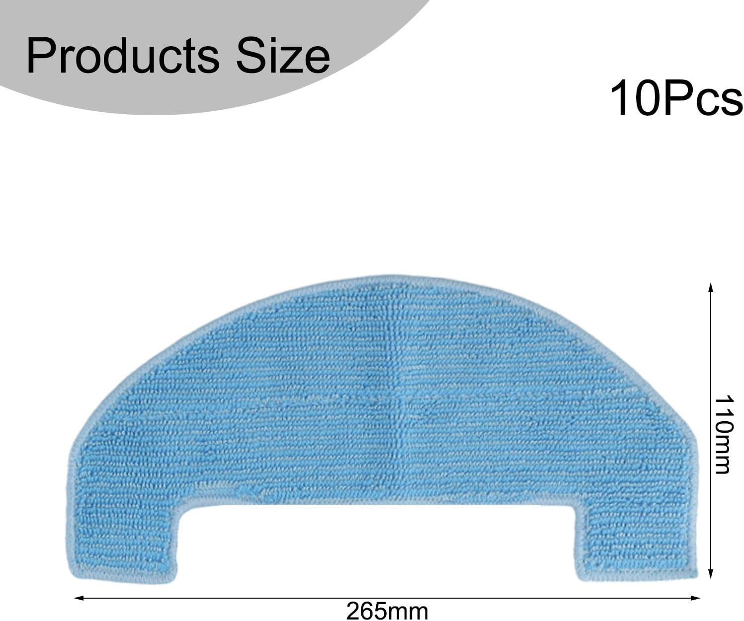 CRIDENG Mop Cloth Kit for Mova E10 4pcs Microfiber Washable Replacement Pads