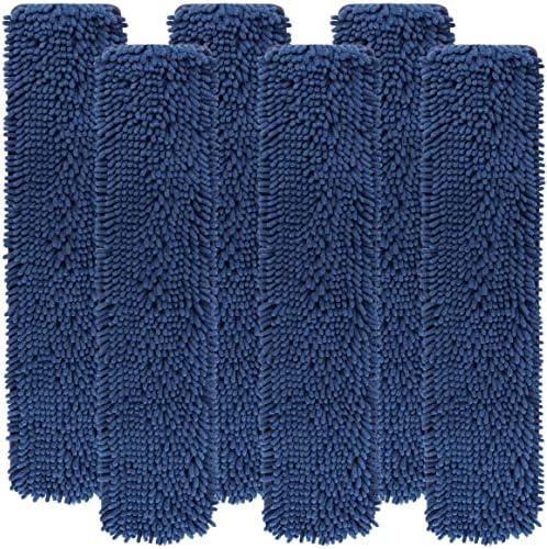 LTWHOME 24 Inch Microfiber Chenille Mop Pad Refills 6 Pack