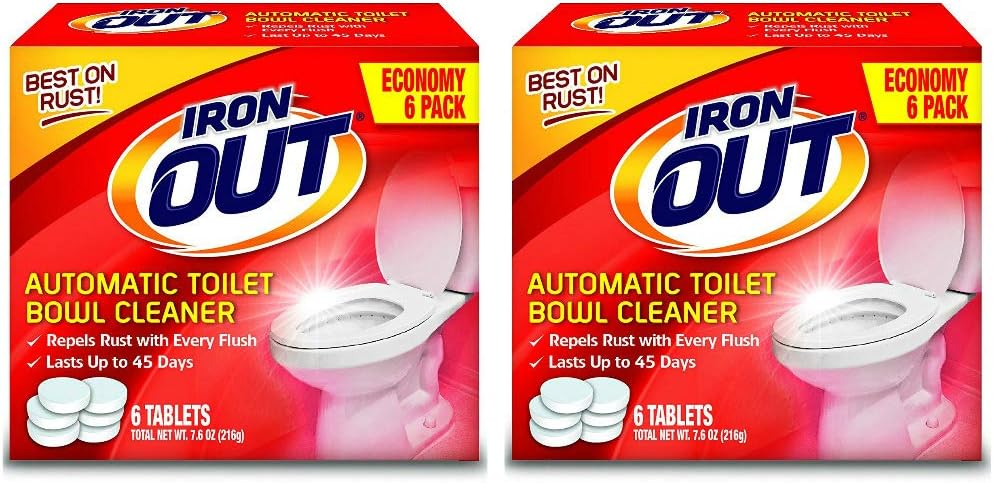 IRON OUT Automatic Toilet Bowl Cleaner Tablets 12 Tablets