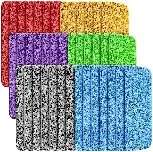 LOYIM 40 Pack Microfiber Mop Pads Replacement Heads 1