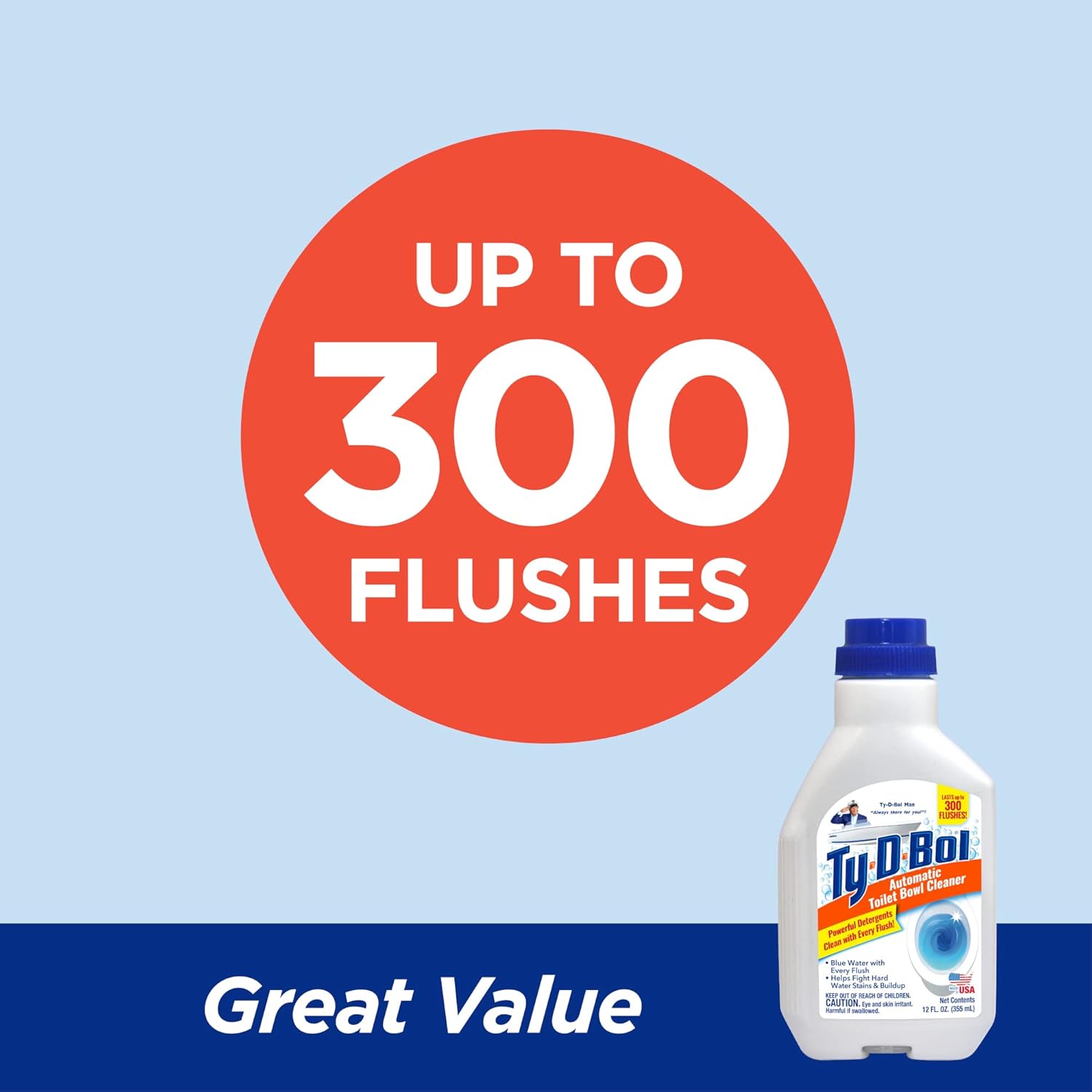 Ty-D-Bol Toilet Bowl Cleaner with Deodorizing Action
