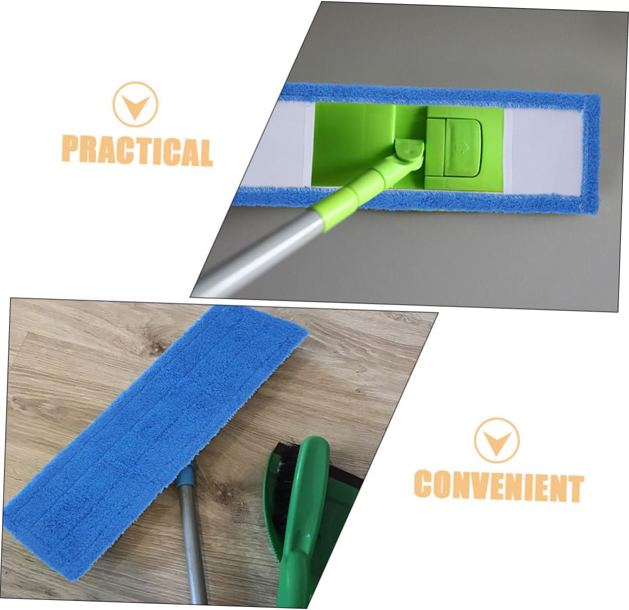 3Pcs Coral Fleece Mop Replacement Pads