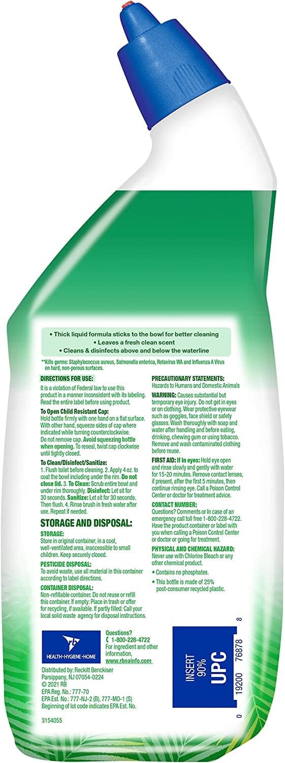 Lysol Cling Gel Toilet Bowl Cleaner 24 Oz Pack of 3