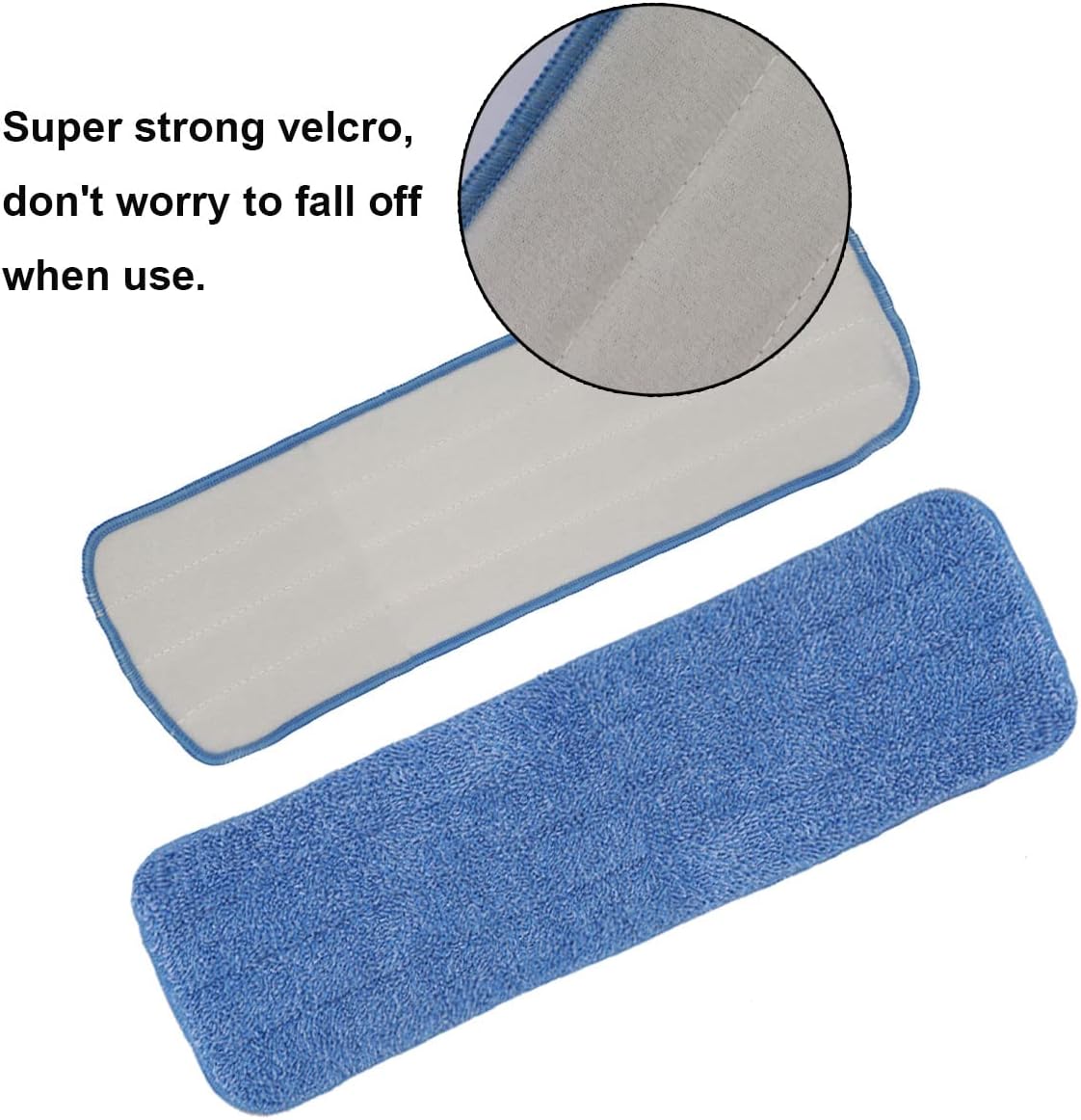 10 Pack 18 Inch Microfiber Spray Mop Pads - Reusable Streak-Free