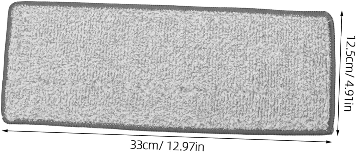 4pcs Microfiber Mop Replacement Pads - Flat Heads Grey