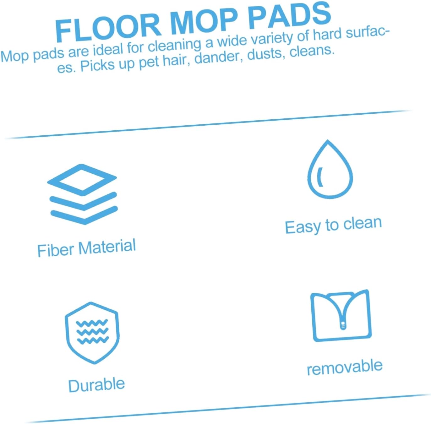 PACKOVE Microfiber Mop Head Replacement for Floor Cleaning