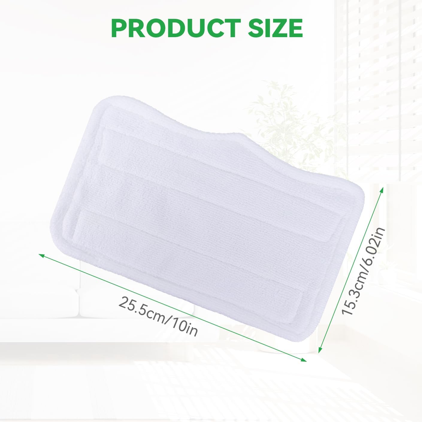 Sgizoku Steam Mop Pads 5 Pack - Washable Microfiber for Shark Steam Mop
