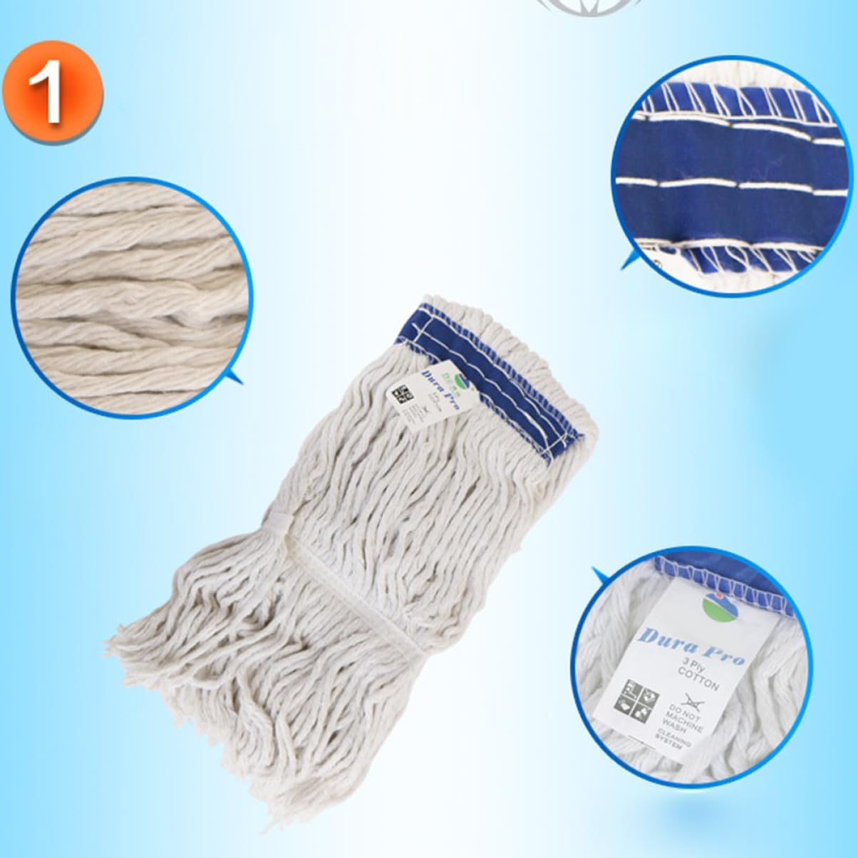 FRCOLOR Cotton Mop Cloth Replacement Head