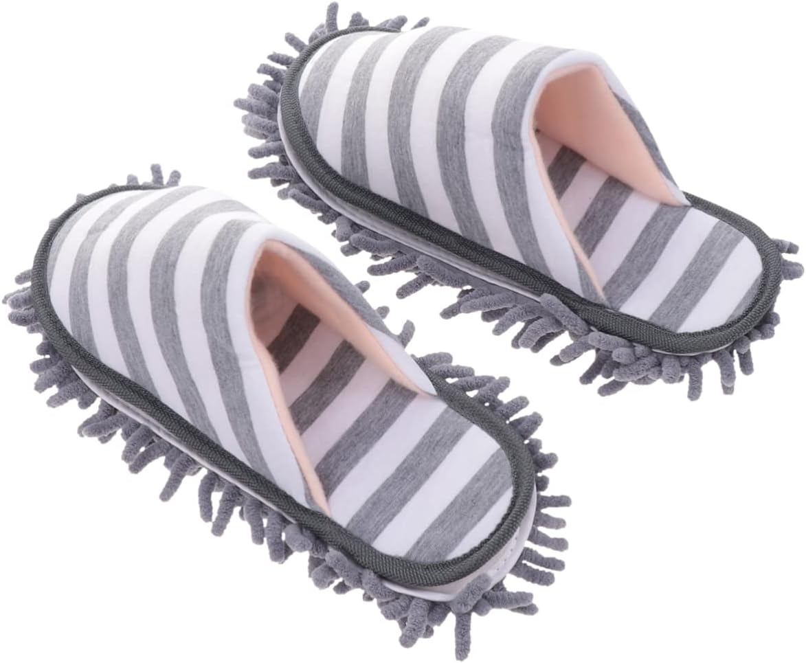 Minkissy Chenille Floor Clean Slippers Washable Mopping Covers