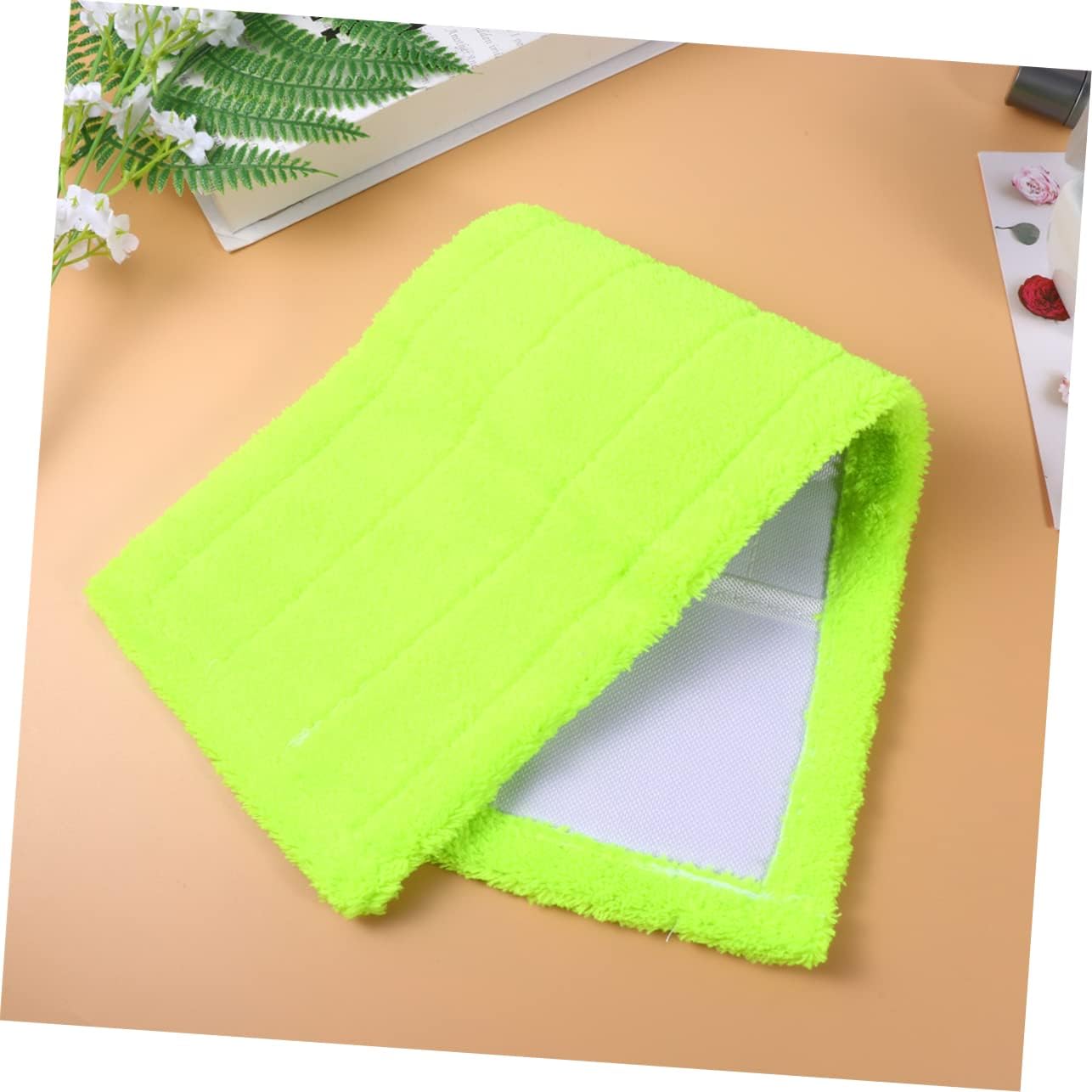 CALLARON Coral Velvet Microfiber Mop Head Refill Pads 2-Pack