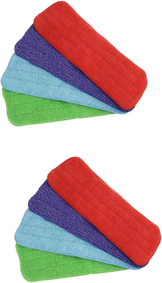 8pcs Microfiber Mop Cloth Replacement Kit for Home Cleaning