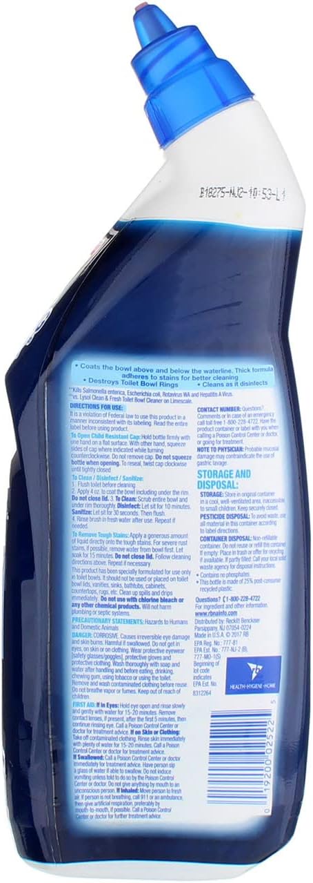 Lysol Power Toilet Bowl Cleaner 2 Pack