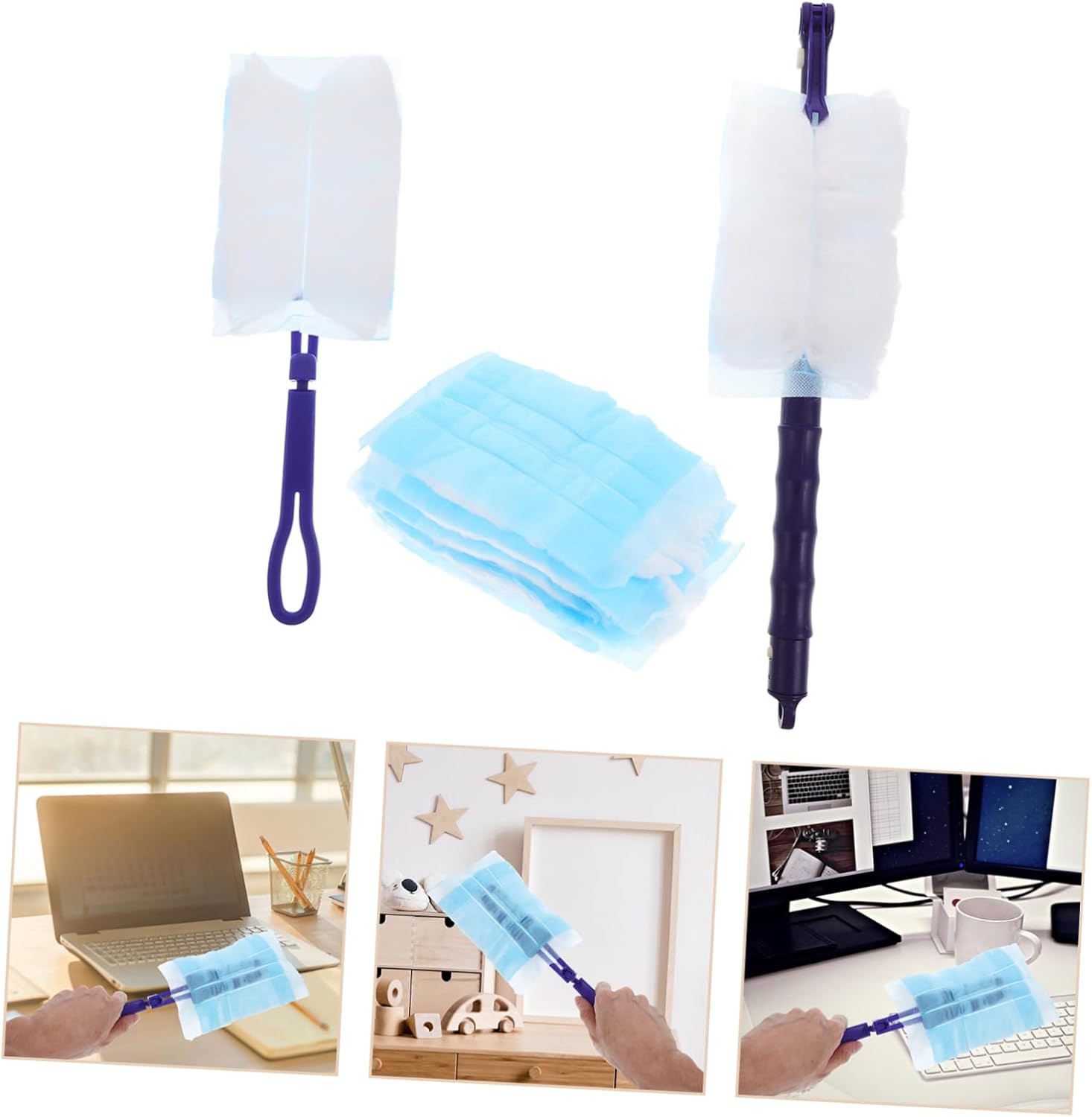 Ipetboom 22pcs Reusable Cleaning Duster with Electrostatic Dust Capture