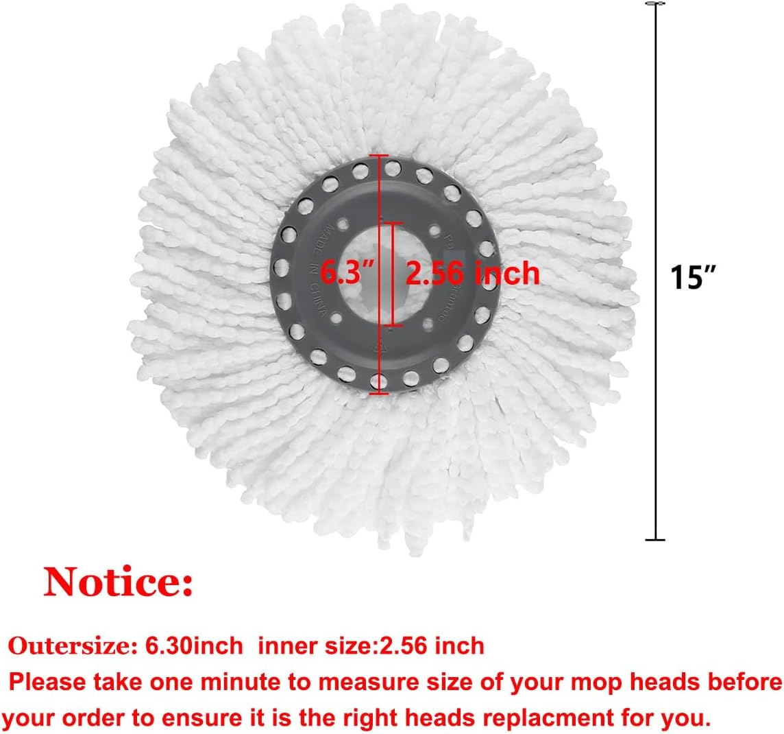 5PCS Universal Spin Mop Head Refill for Standard 360 Spin Magic Mop