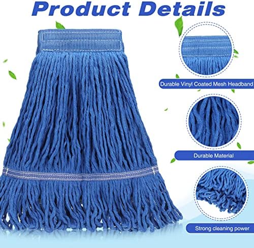 16 Pack Heavy Duty Mop Head Replacements