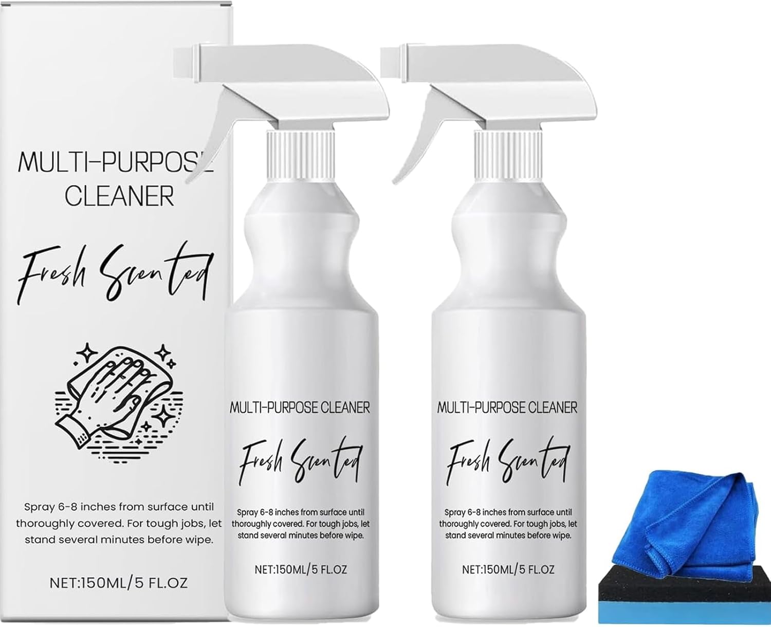 2Pcs R W Multi Purpose Cleaner Set